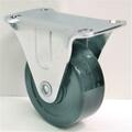 Hd 5 in. Rigid Plate Industrial Caster 300 lbs. Load Rating JH5 R